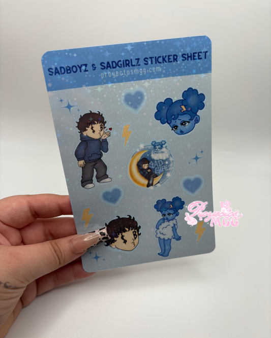 SadBoy & SadGirl Holo Sticker Sheet