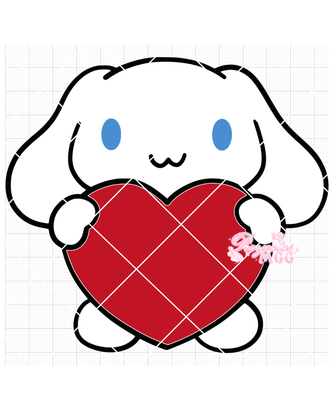 Cinna w/ Heart SVG Digital File