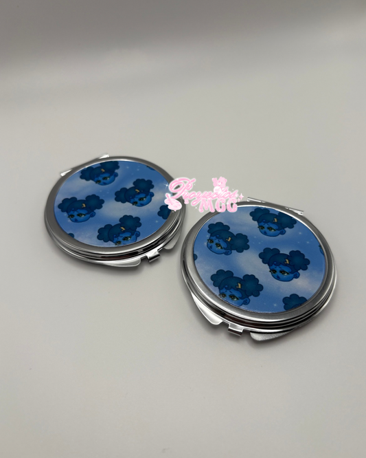 Sadgirl Pattern Circle Compact Mirror