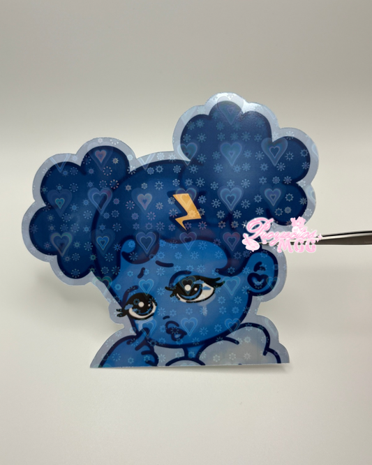 SadGirl Holo Car Peeker Decal