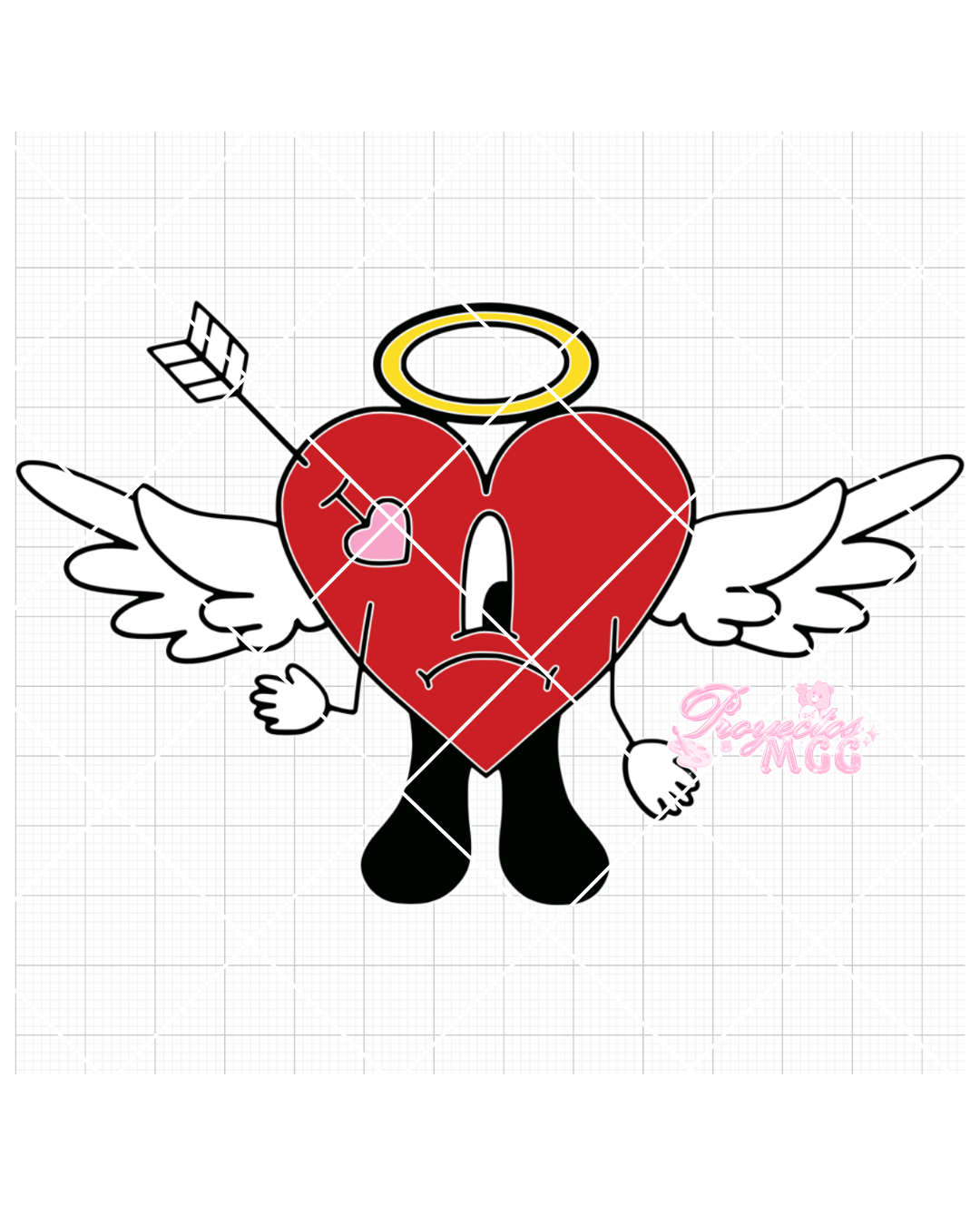 UVST Heart SVG Digital File