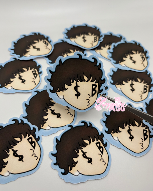 SadBoy Face Matte Sticker
