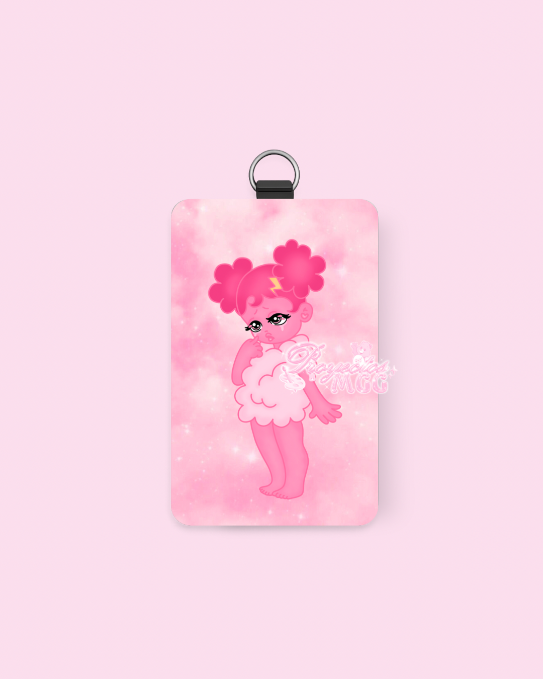 Pink SadGirl ID Badge Holder