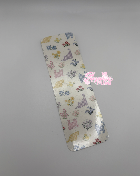 Gingham Cat Laminated Bookmark