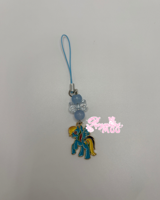Rainbow Pony Phone Charm