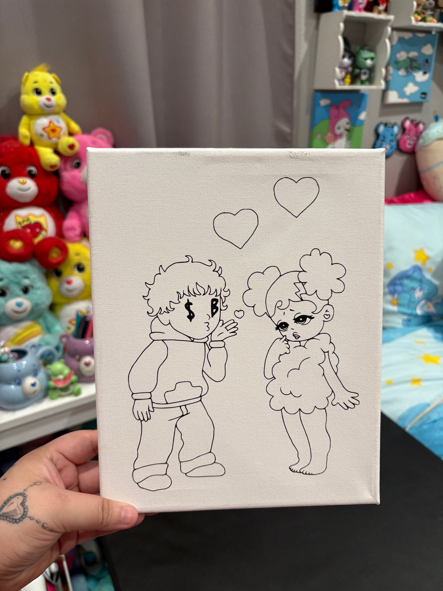 SadBoy & SadGirl Prepped Canvas *discounted*