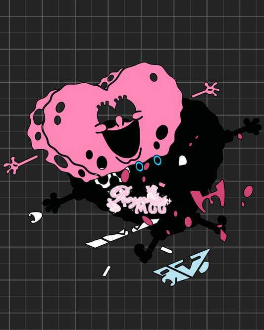Sponge Heart Vday SVG Digital File