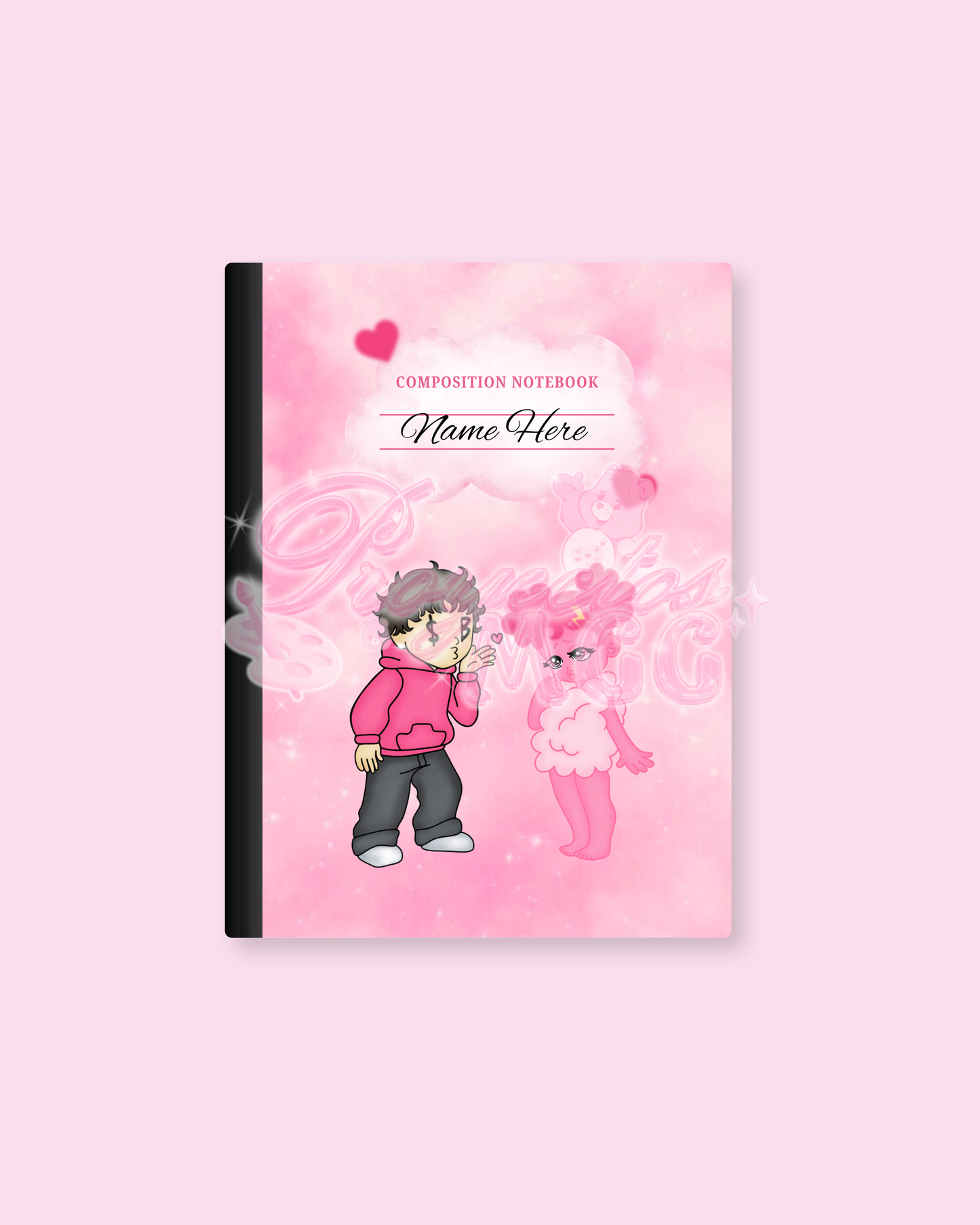 Pink SadBoy & SadGirl Notebook