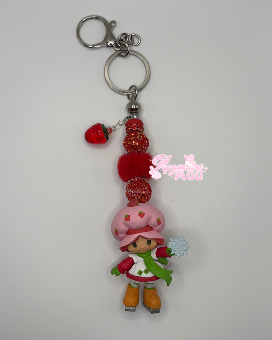 ShortCake Beaded Keychain