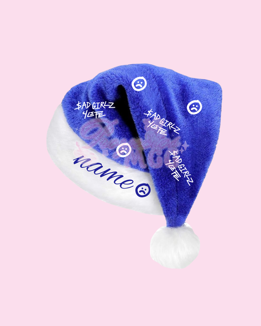 Blue SadGirl 4 Life Christmas Hat