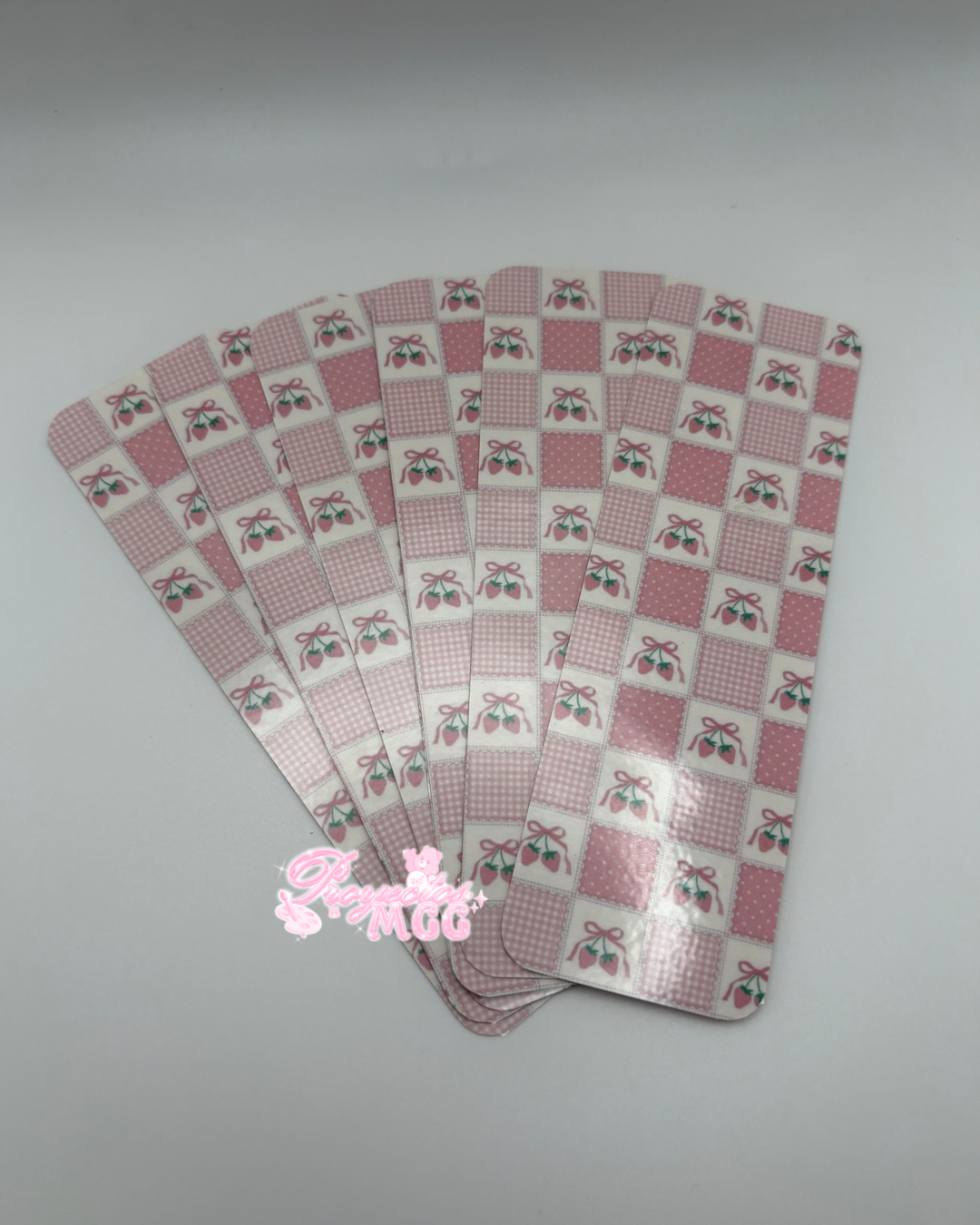 Strawberry Picnic Laminated Bookmark