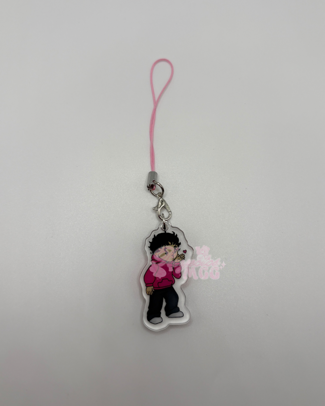 Pink SadBoy Acrylic Phone Charm