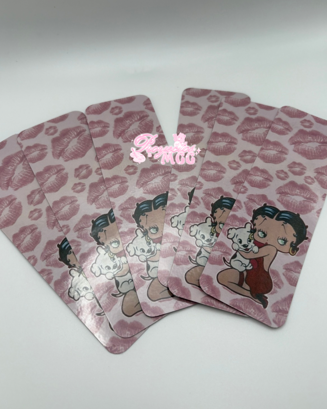 Betty Kiss Laminated Bookmark