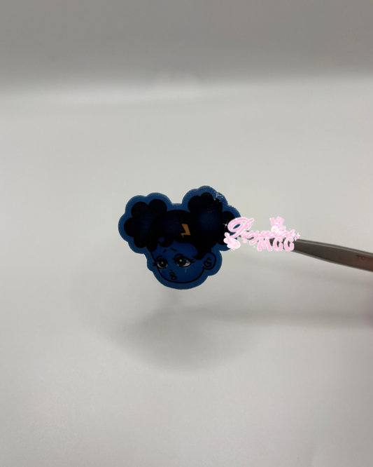 SadGirl Face Acrylic Clip