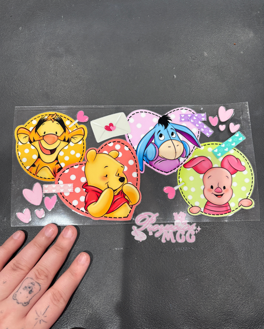 Pooh & Friends Glass Cup 16oz