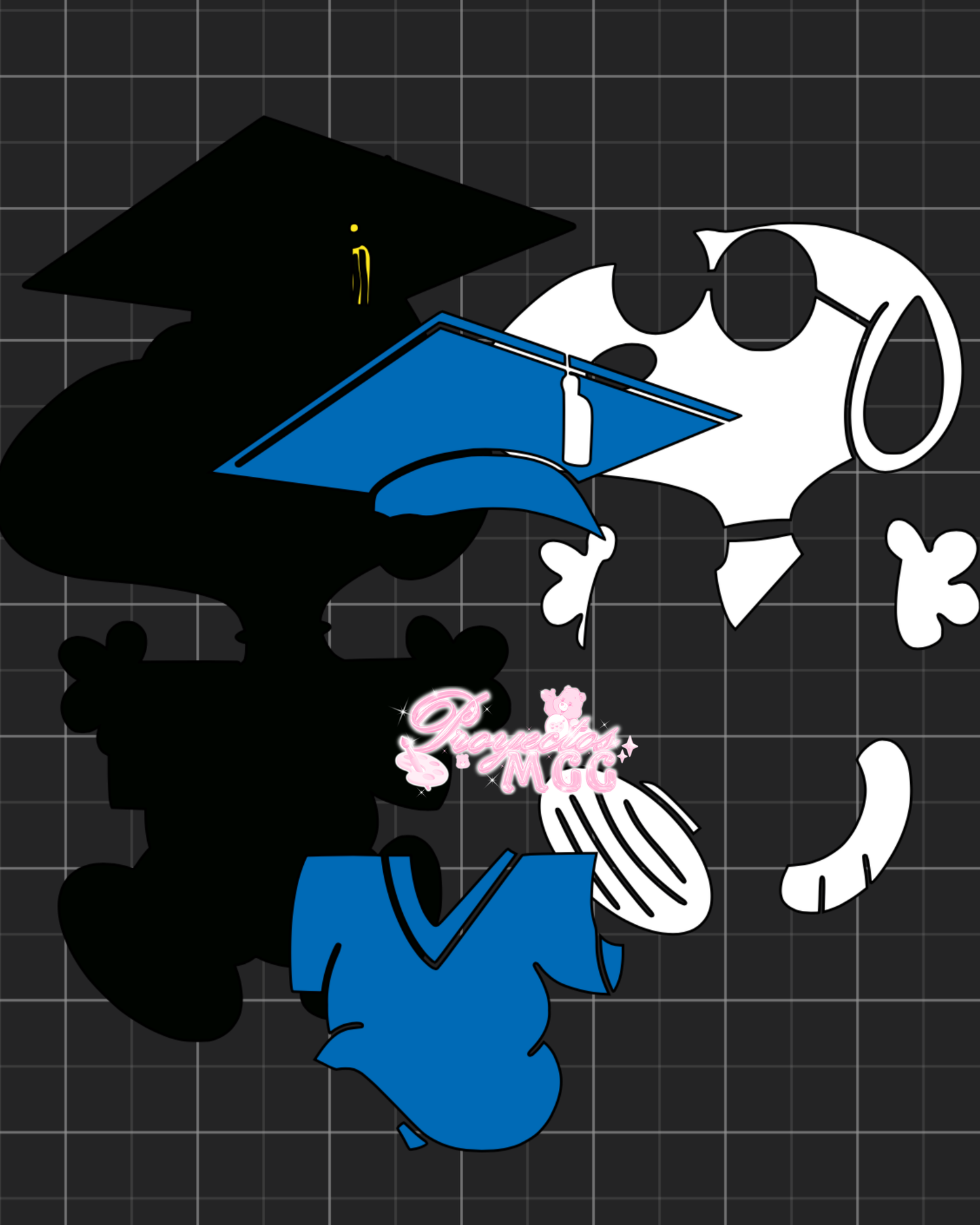 Snoop Cap & Gown Grad SVG Digital File