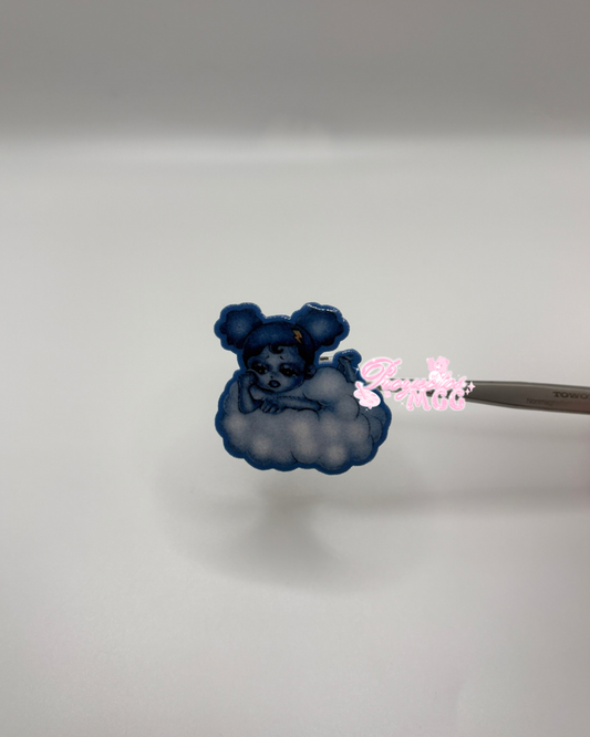 SadGirl Cloud Acrylic Clip