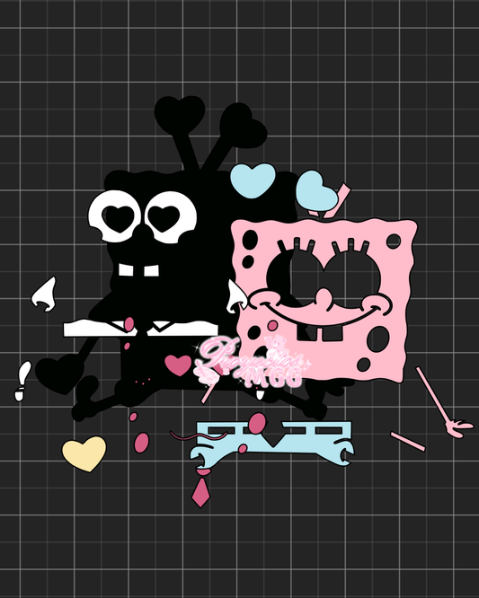 Sponge Pink Vday SVG Digital File