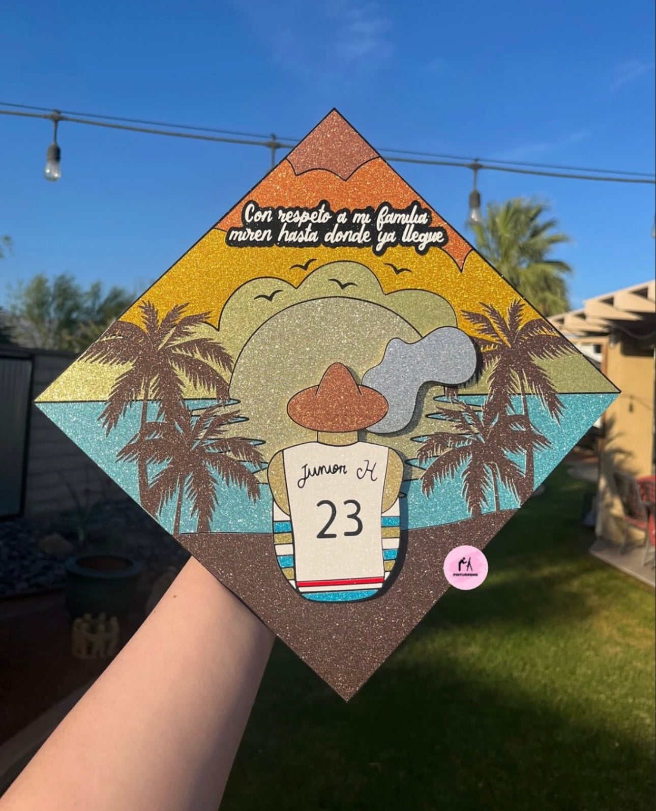 Junior H MVEUC Glittery Grad Cap