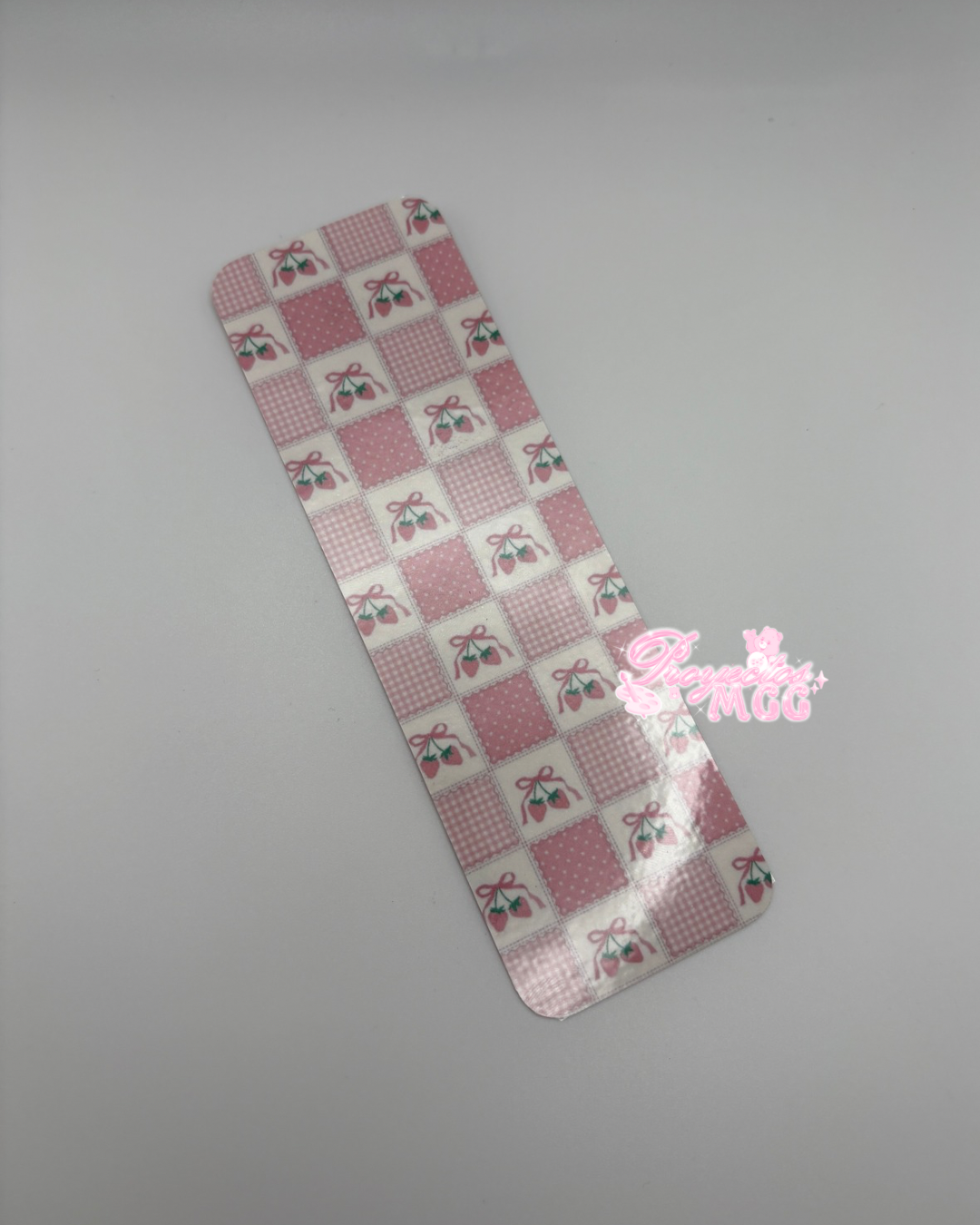 Strawberry Picnic Laminated Bookmark