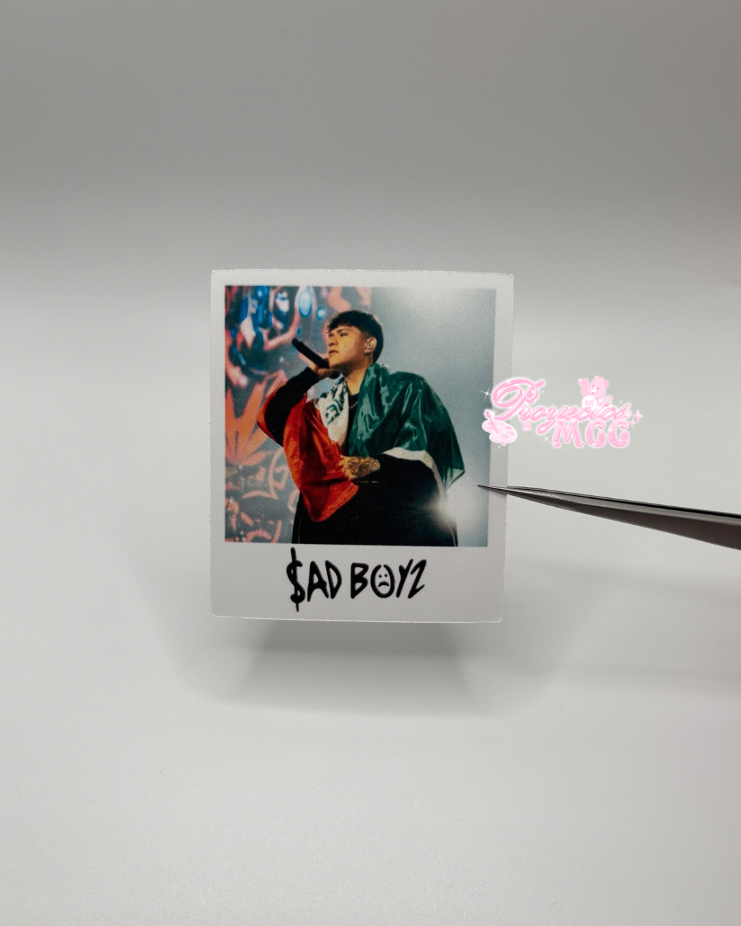 Junior H SadBoy Polaroid Matte Sticker