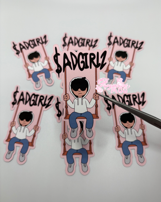 Junior H SadGirl Matte Sticker