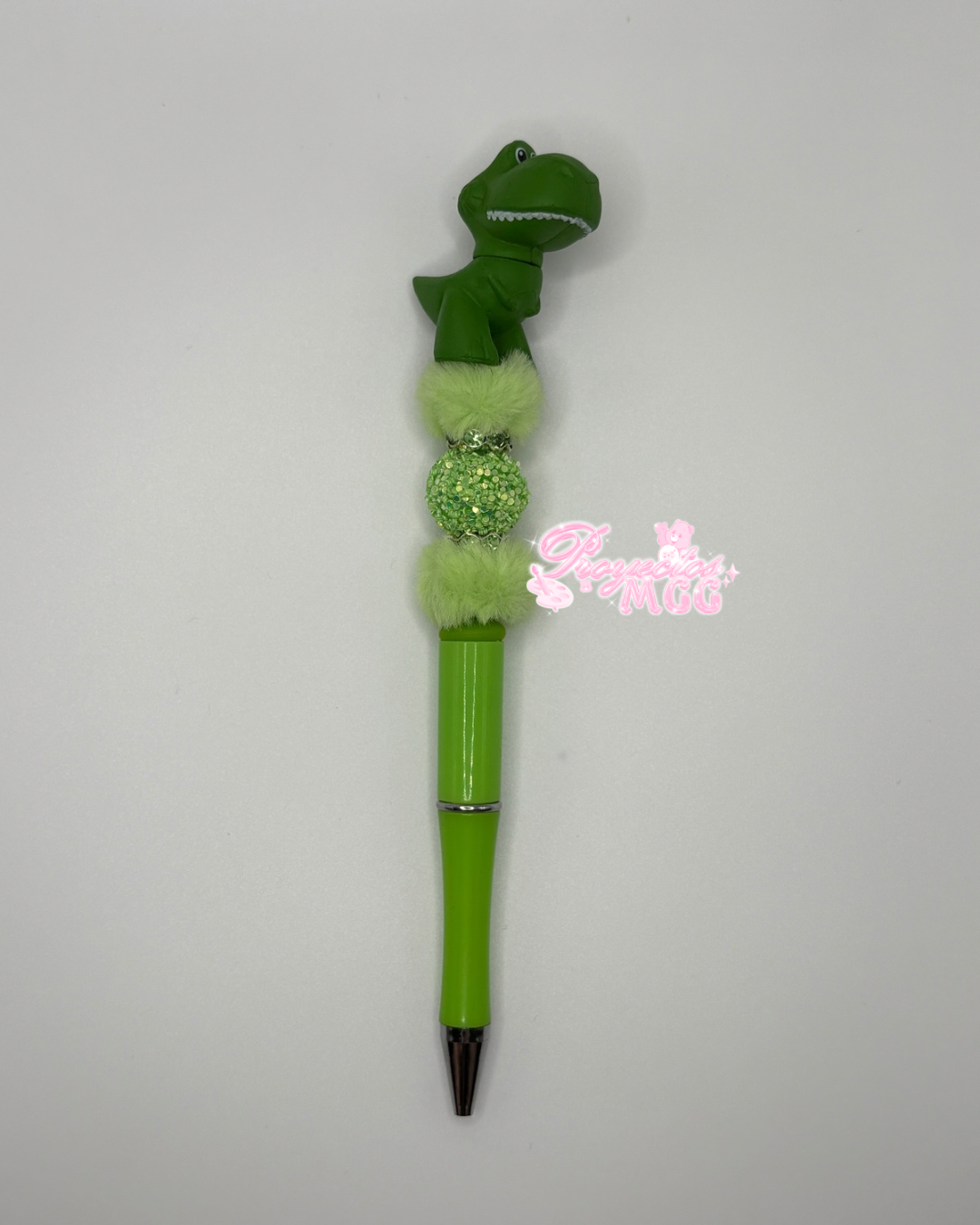 Green T-Rex Beaded Pen