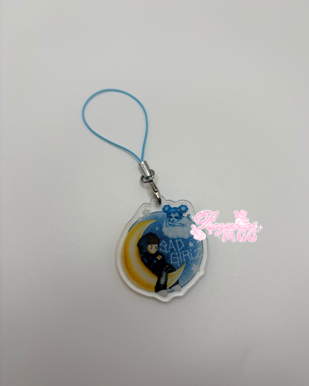SadGirl Luna Acrylic Phone Charm