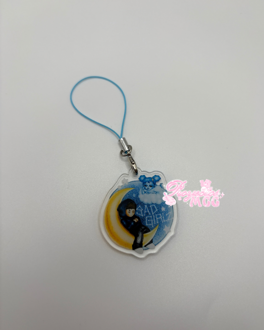 SadGirl Luna Acrylic Phone Charm