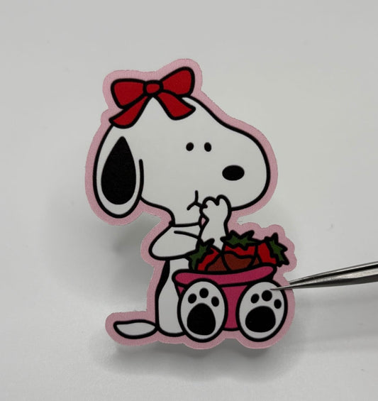 Snoop w/ Strawberry Matte Sticker