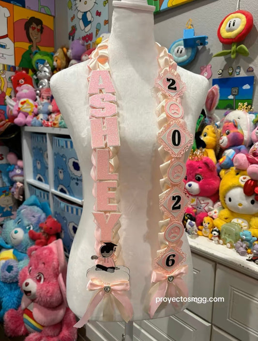 Junior H Pink Grad Lei