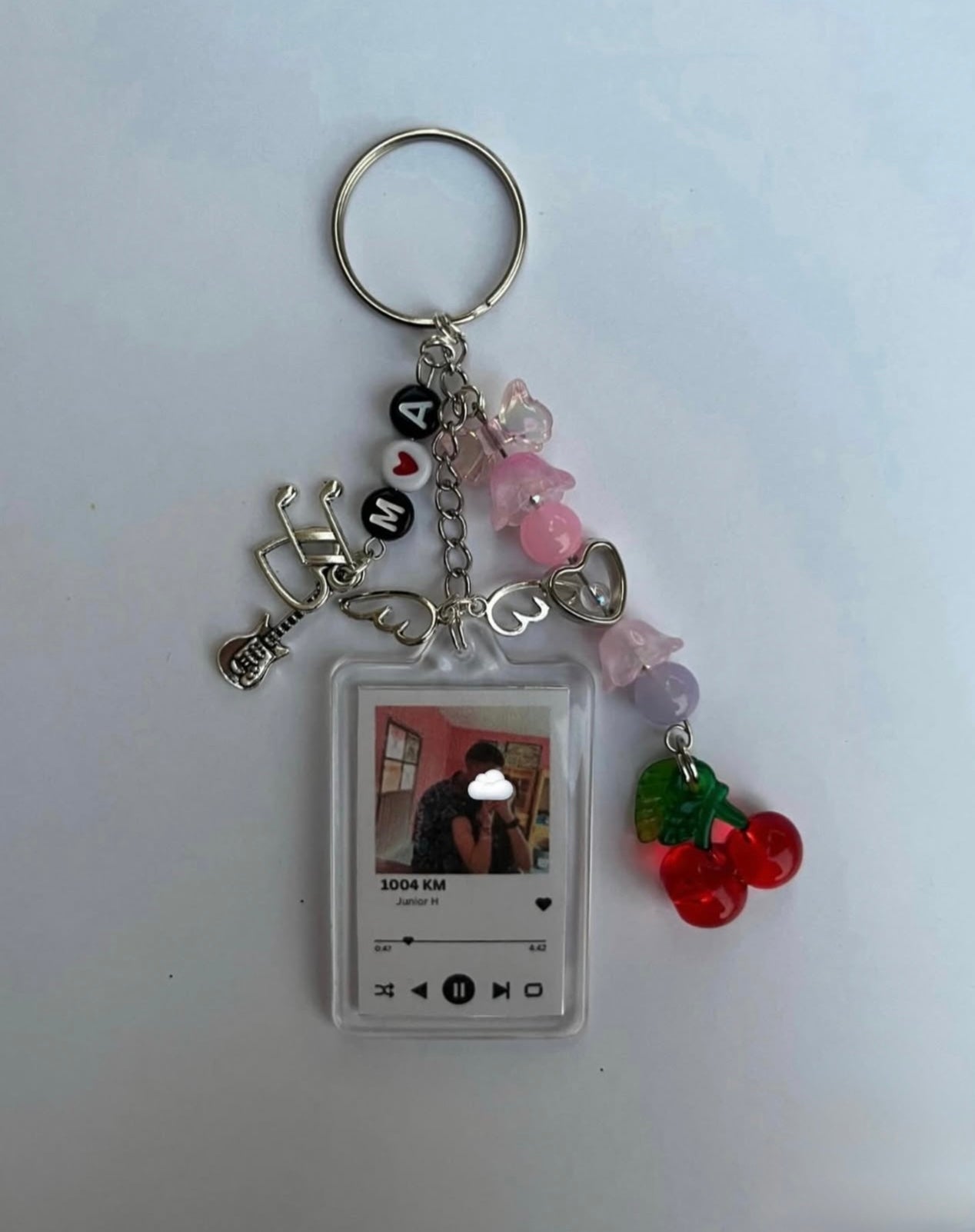 Custom Couple Song Keychain