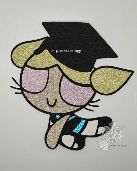 Bubbles Grad Bouquet Topper