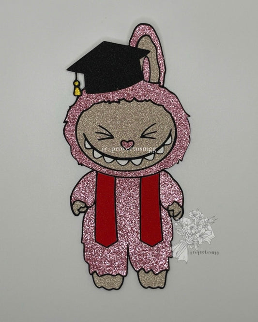 Pink Bubu Grad Bouquet Topper