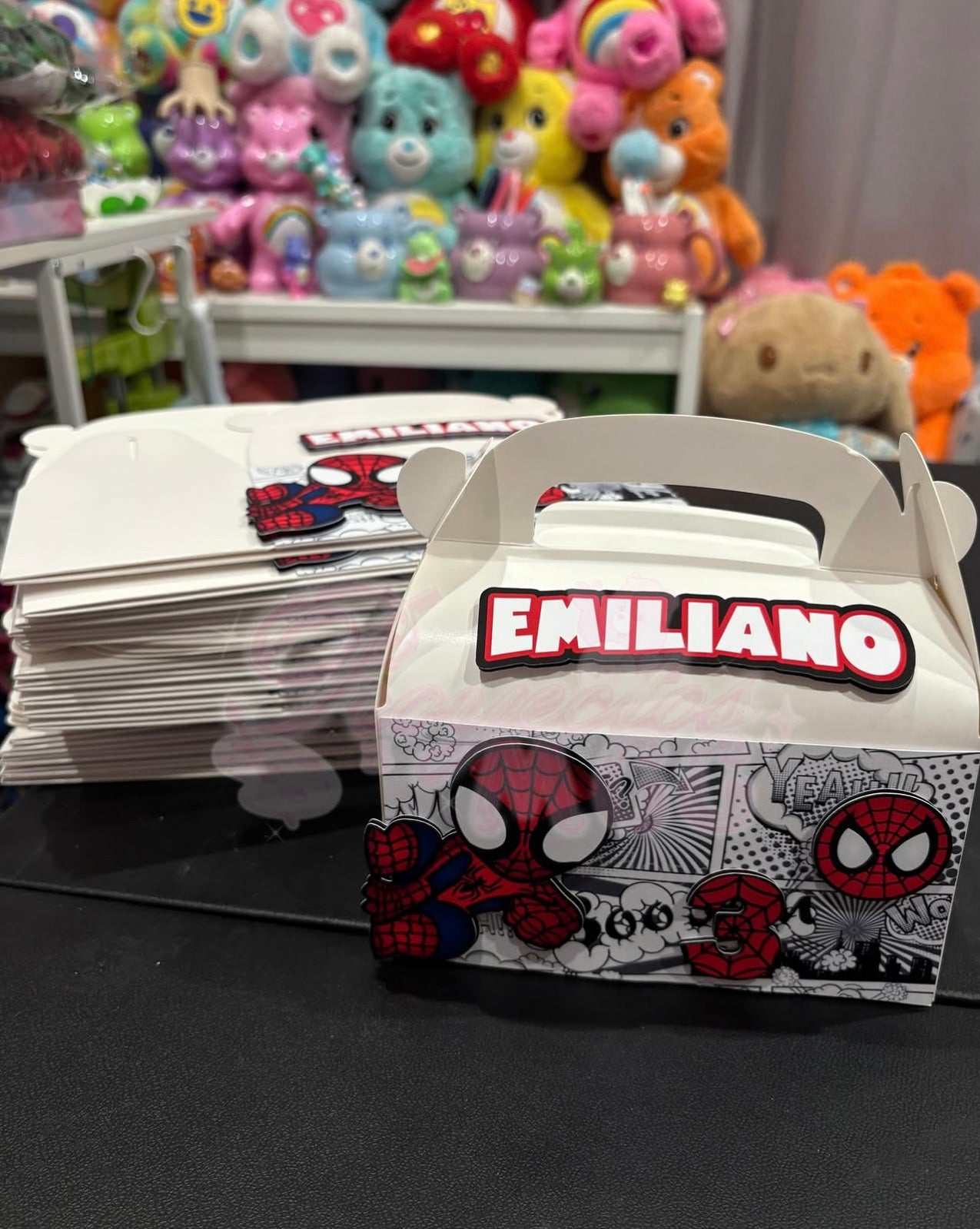 Spidey Themed Party Candy Boxes