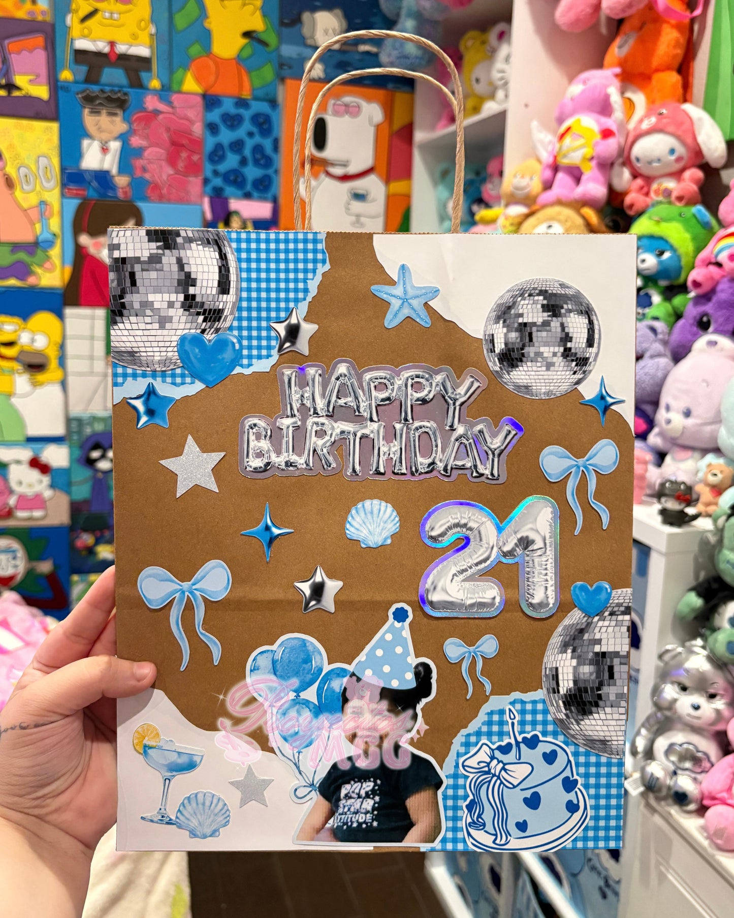 Scrapbook Style Birthday Gift Bag