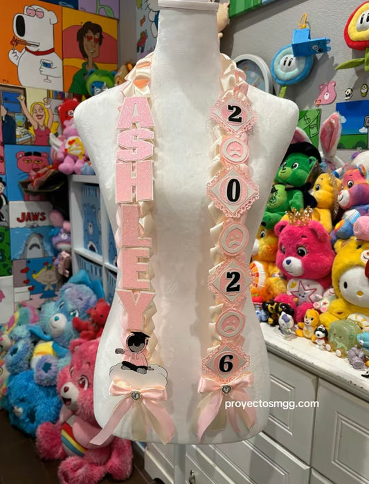 Junior H Pink Grad Lei