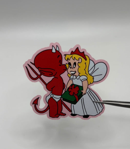 Devil & Princess Matte Sticker
