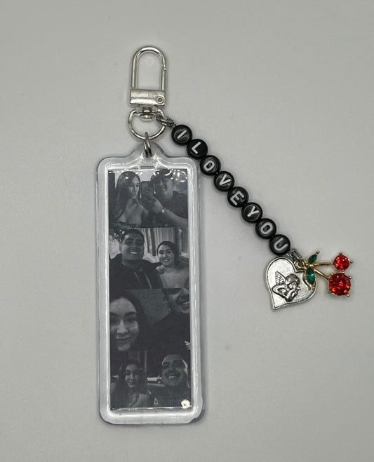 Custom “Photobooth” Couple Keychain