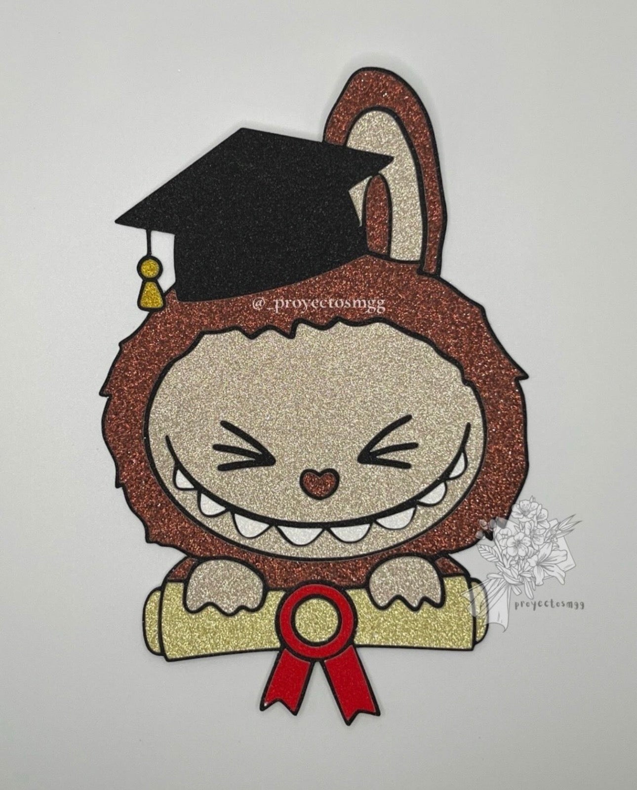 Brown Bubu Grad Bouquet Topper