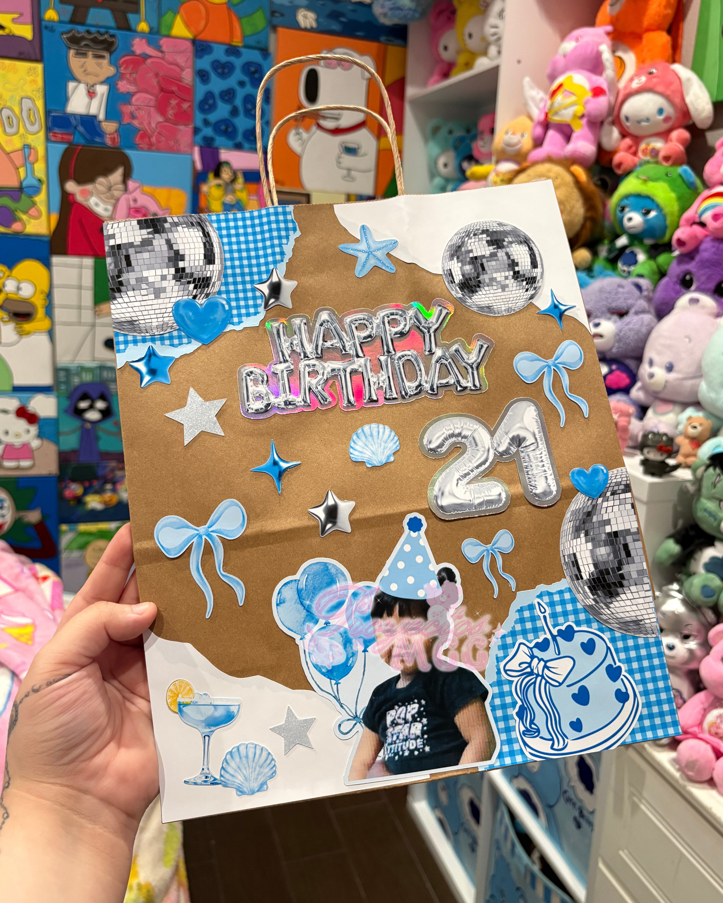 Scrapbook Style Birthday Gift Bag