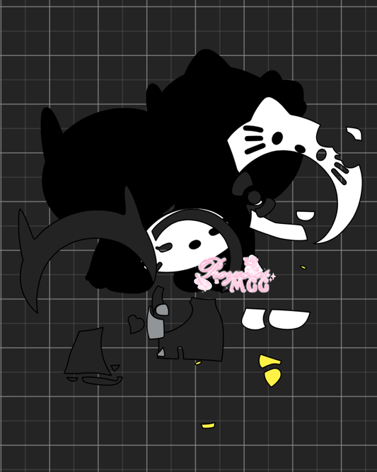 HK Bat Couple SVG Digital File
