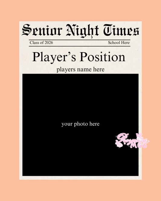 Senior Night Times “Flyer” 8.5 x 11 print