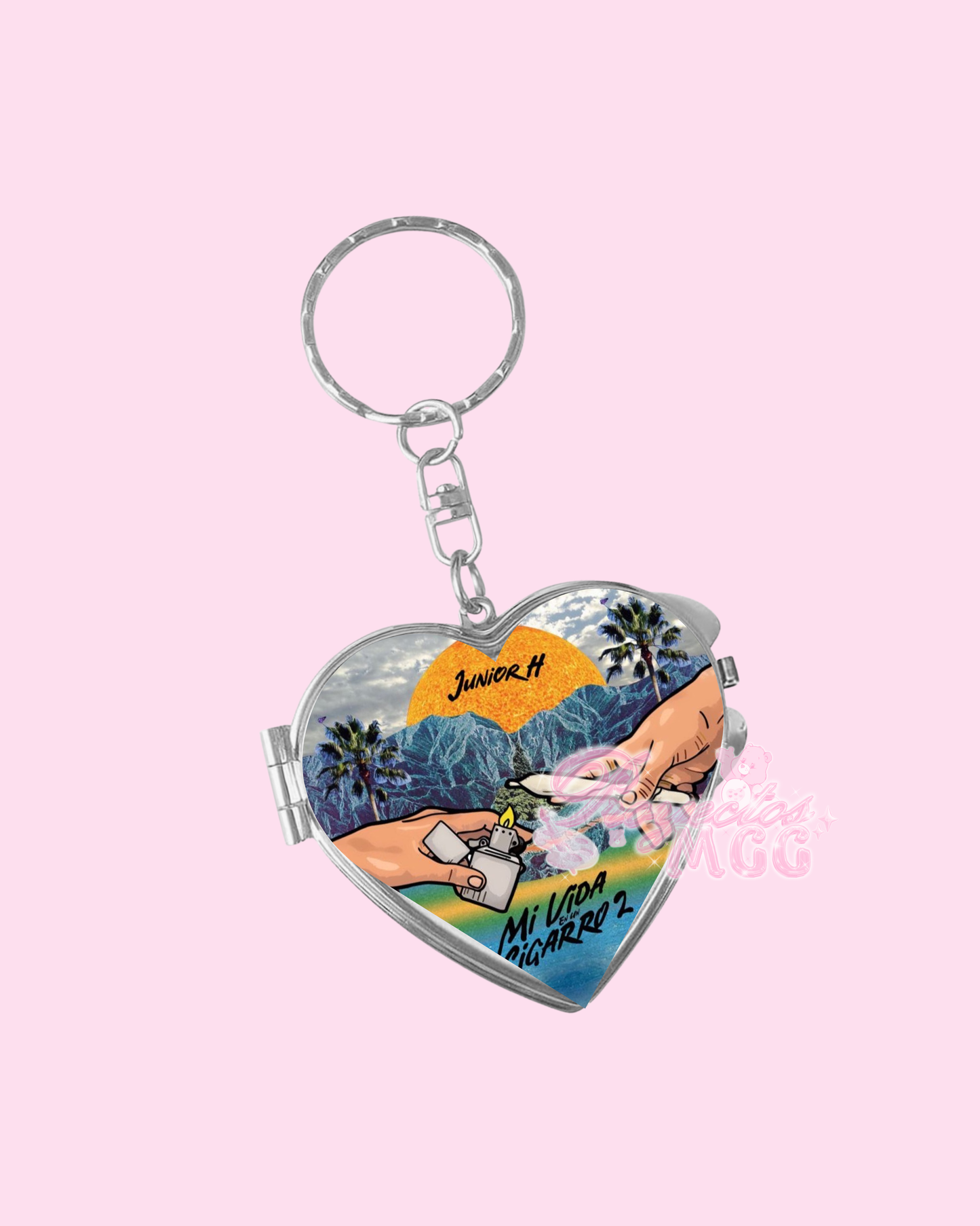 SadBoy MVEUC2 Heart Compact Mirror Keychain