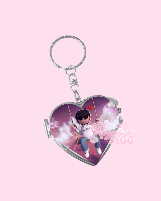 SadBoy 4 Life Heart Compact Mirror Keychain