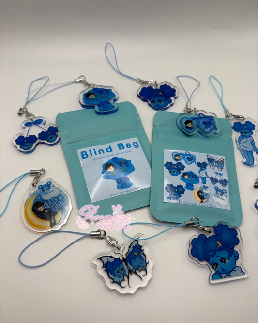 Blu SadGirl Acrylic Phone Charm Blind Bag