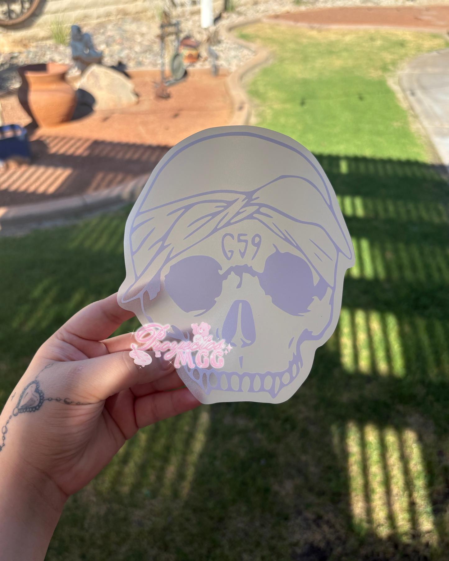 G59 Skull Vinyl Car Decal