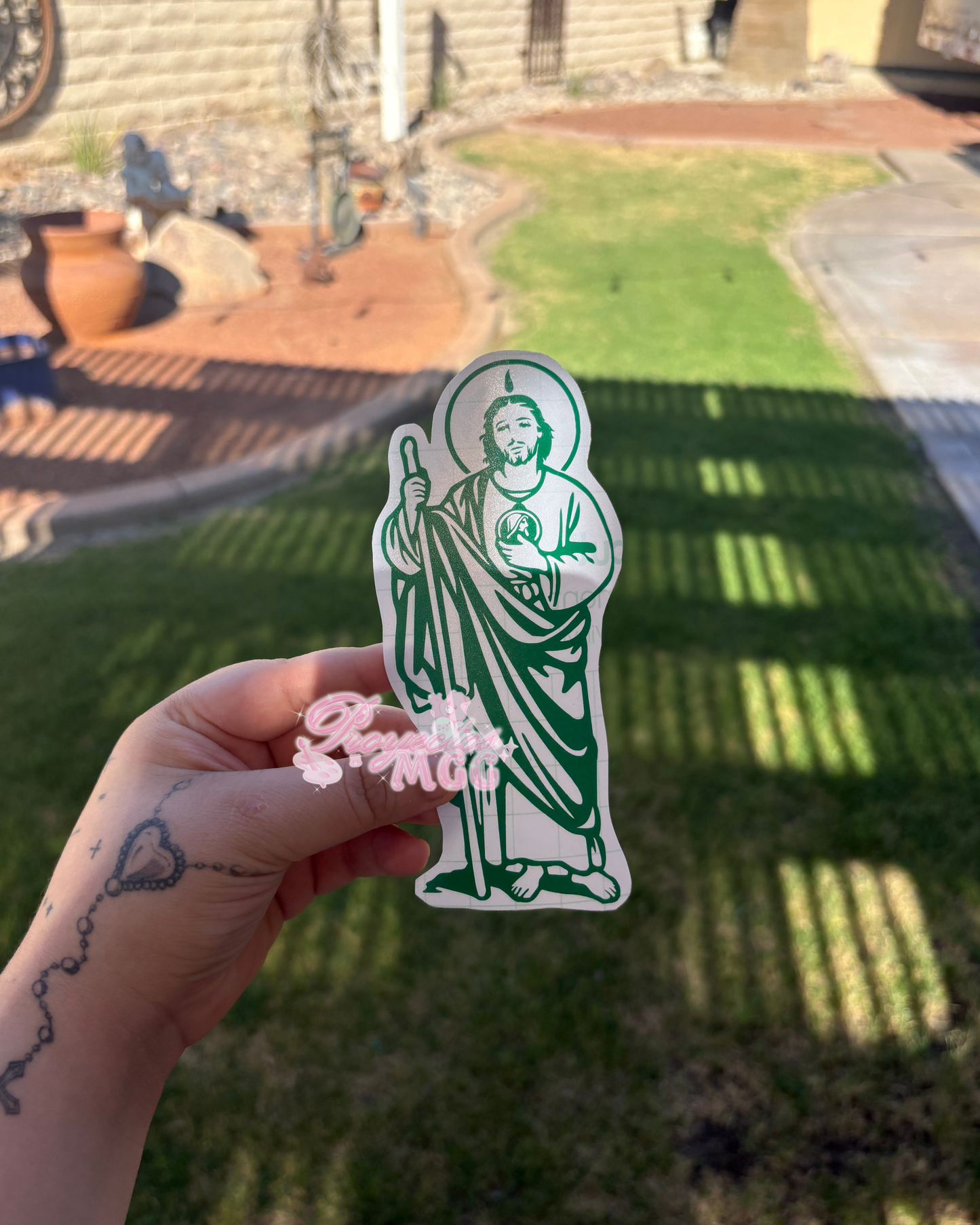 San Judas Vinyl Car Decal