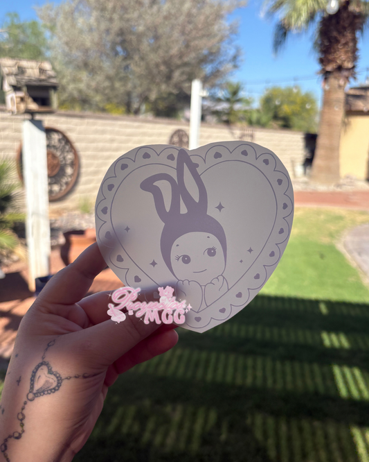Sonny Coquette Heart Vinyl Car Decal