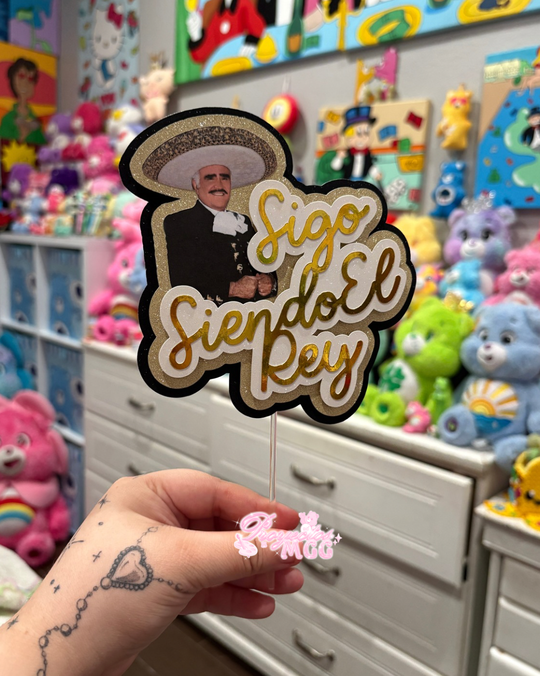 Chente Layered Birthday Cake Topper